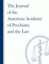 Journal of the American Academy of Psychiatry and the Law Online: 21 (4)