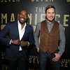 Antoine Fuqua and Chris Pratt at an event for The Magnificent Seven (2016)