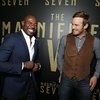 Antoine Fuqua and Chris Pratt at an event for The Magnificent Seven (2016)