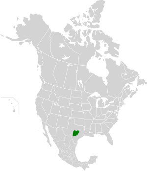 Edwards Plateau Savannas map.svg