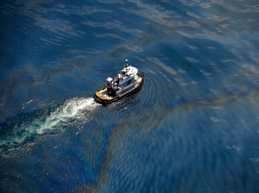 Aerial images of the Deepwater Horizon oil spill taken from a US Coast Guard HC-144 aircraft