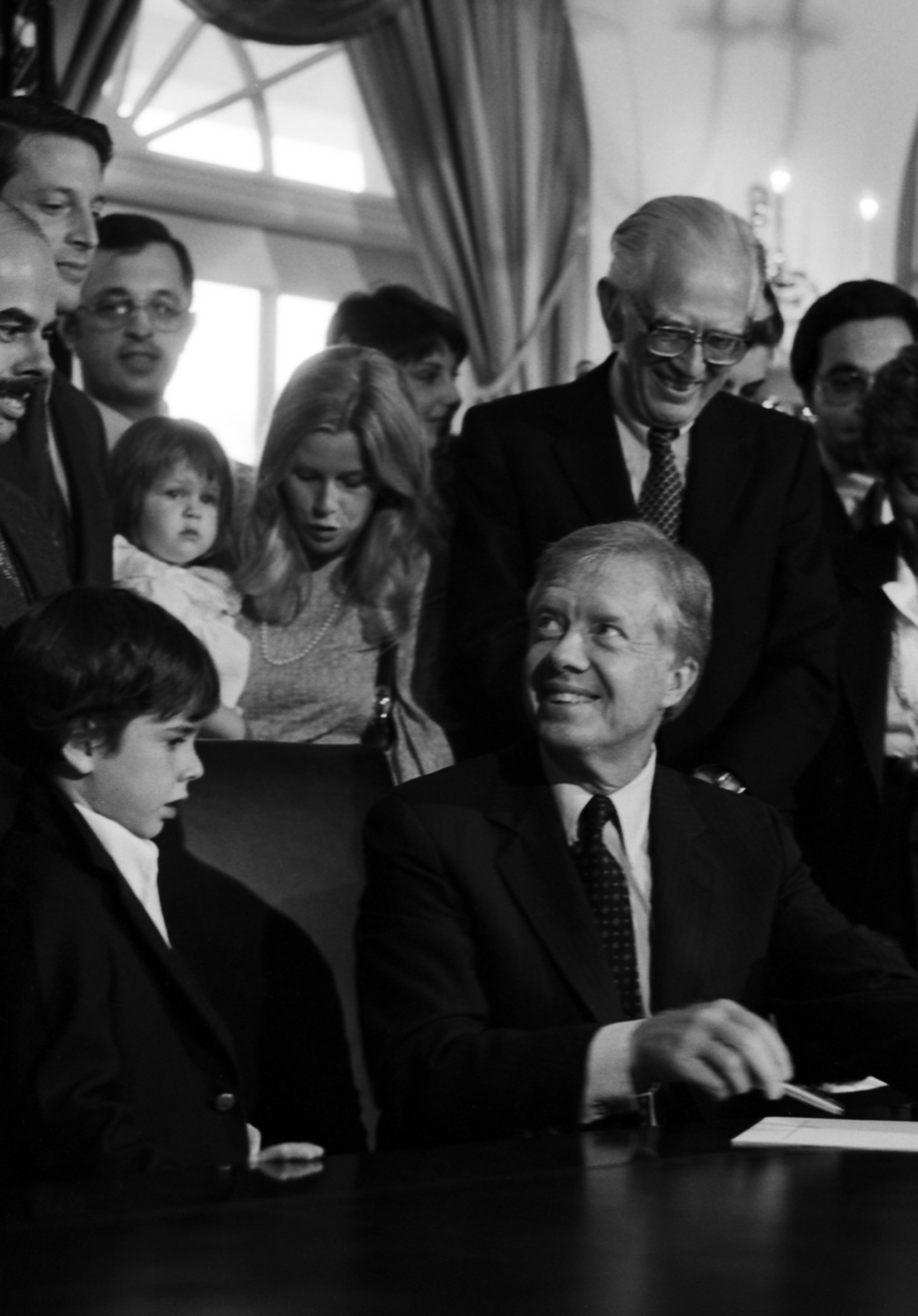 President Carter with a group of people
