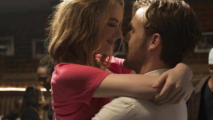 Ryan Gosling and Emma Stone in La La Land: Melodia de Amor (2016)