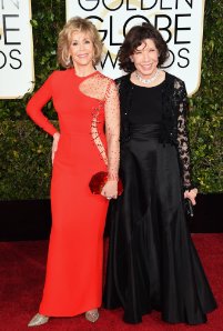 Jane Fonda and Lily Tomlin at an event for 72nd Golden Globe Awards (2015)