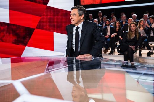 François Fillon, invité d' Emission politique sur France 2, le 23 mars. 