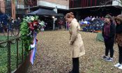 Public Affairs Counselor Sherry Keneson-Hall laid a wreath at the annual commemoration of the Nijmegen bombing, February 22, 2017.