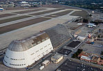 Aerial view of Moffett Field's Hangar One (2012).jpg