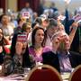 ASTI members vote on a motion at the INEC, Killarney, on Wednesday. Photo: Don MacMonagle