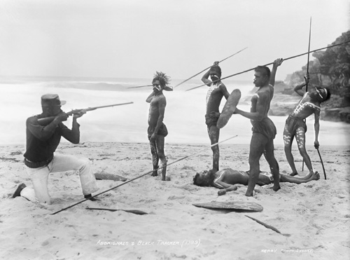 An image on display as part of the Wild Australia exhibition: Tamarama Beach, December 1892. Photograph by Kerry & Co. Tyrell Collection: Museum of Applied Arts and Sciences.