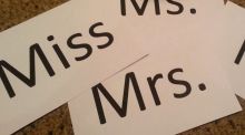 Mrs, Miss or Ms – in this day and age who cares?