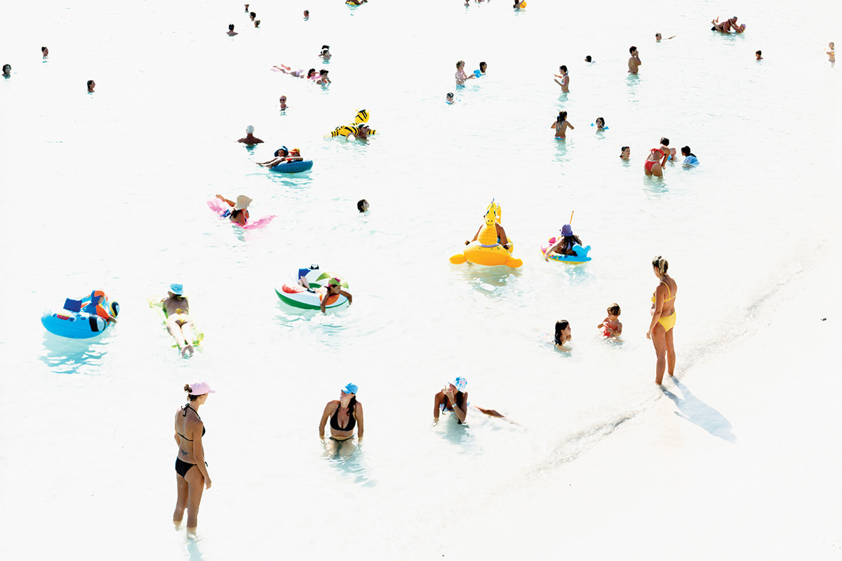 people on a sunny beach