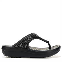 Crocs Women's Sloan Flip Flop Sandals (Black/Black) - 10.0 M