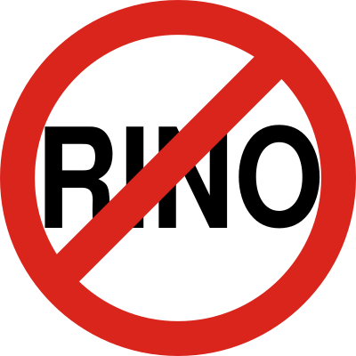Celeste Greig's "No RINOs" button design