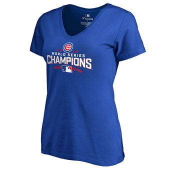 Women's Chicago Cubs Royal 2016 World Series Champions Walk T-Shirt
