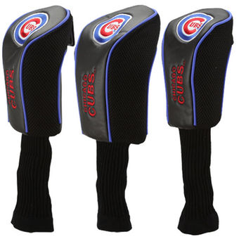 McArthur Chicago Cubs 3-Pack Golf Club Headcovers - Black