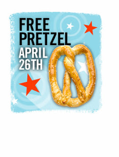 Pretzel Time Free Pretzel on April 26