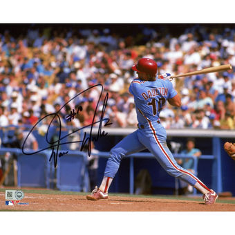 Autographed Philadelphia Phillies Darren Daulton Fanatics Authentic 8" x 10" Follow-through Swing Photograph