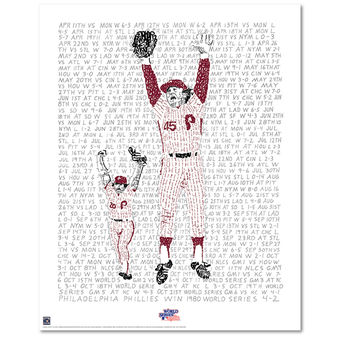 Philadelphia Phillies 16" x 20" The Road to the 1980 World Series Sports Art