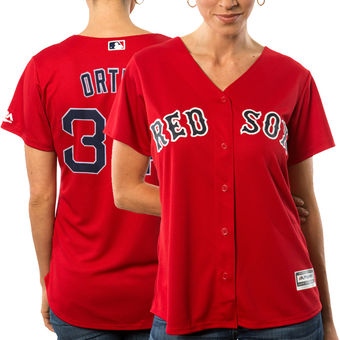 Women's Boston Red Sox David Ortiz Majestic Scarlet Cool Base Player Jersey