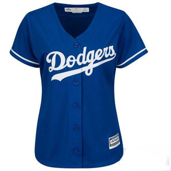 Women's Los Angeles Dodgers Majestic Royal Alternate Cool Base Jersey -