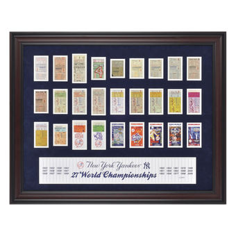 New York Yankees Fanatics Authentic Framed 27-Time Champs Replica Ticket Collage