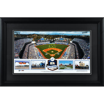 Los Angeles Dodgers Fanatics Authentic Framed Dodger Stadium Panoramic with Game-Used Ball-Limited Edition of 500