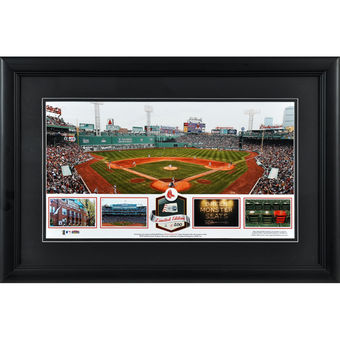 Boston Red Sox Fanatics Authentic Framed Fenway Park Stadium Panoramic with Game-Used Ball-Limited Edition of 500