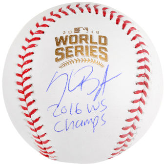 Chicago Cubs Kris Bryant Fanatics Authentic 2016 MLB World Series Champions Autographed World Series Logo Baseball with 2016 WS Champs Inscription