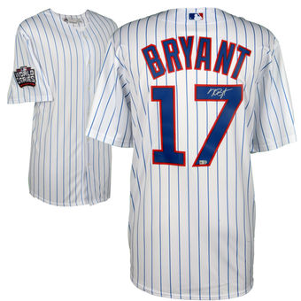 Chicago Cubs Kris Bryant Fanatics Authentic 2016 MLB World Series Champions Autographed Majestic White Replica World Series Jersey