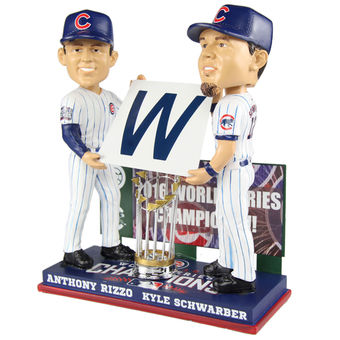 Chicago Cubs Anthony Rizzo/Kyle Schwarber Flag Bobblehead
