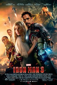 Don Cheadle, Robert Downey Jr., Gwyneth Paltrow, Ben Kingsley, and Guy Pearce in Iron Man Three (2013)