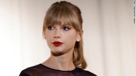 FILE - In this Oct. 12, 2103 file photo, Taylor Swift appears at the Country Music Hall of Fame and Museum in Nashville, Tenn. David Mueller, a former radio host, claims in a lawsuit that he lost his job because Swift falsely accused him of groping her. Swift has countersued, alleging she&#39;s the victim of sexual assault. Mueller is seeking up to $3 million in damages at the trial that begins Monday, Aug. 7, 2017, in federal court in Denver. Both sides say no settlement is in the works. 