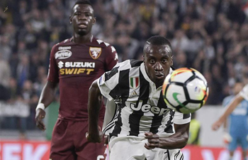 Serie A soccer match: Juventus beats Torino 4-0