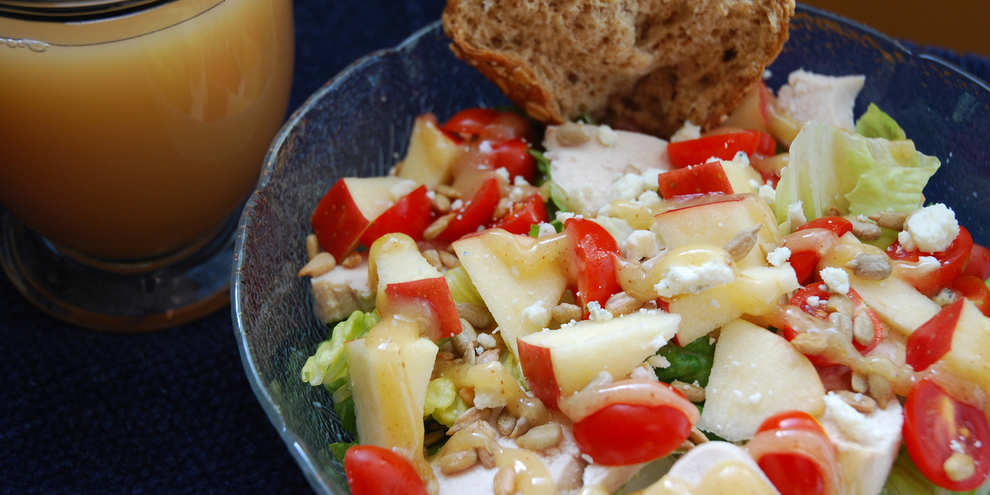 Apple and chicken salad