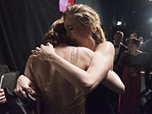 Brie Larson and Emma Stone at an event for The 89th Annual Academy Awards (2017)