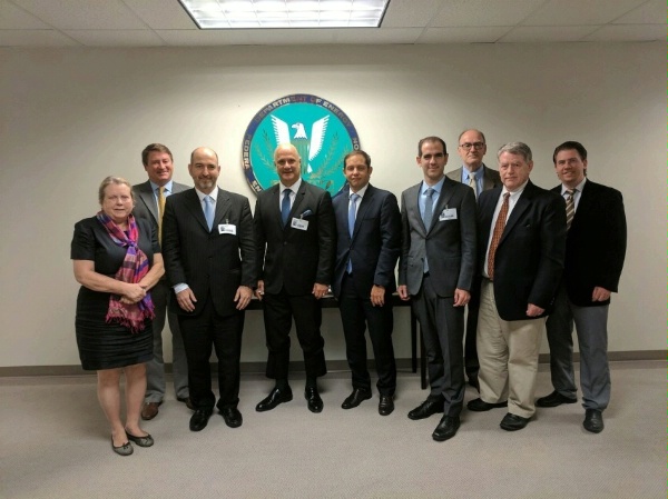 Latin American energy officials participating in ENR exchange visit the Federal Energy Regulatory Commission 