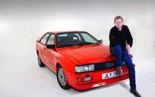 Philip Glenister and Audi  quattro coupe