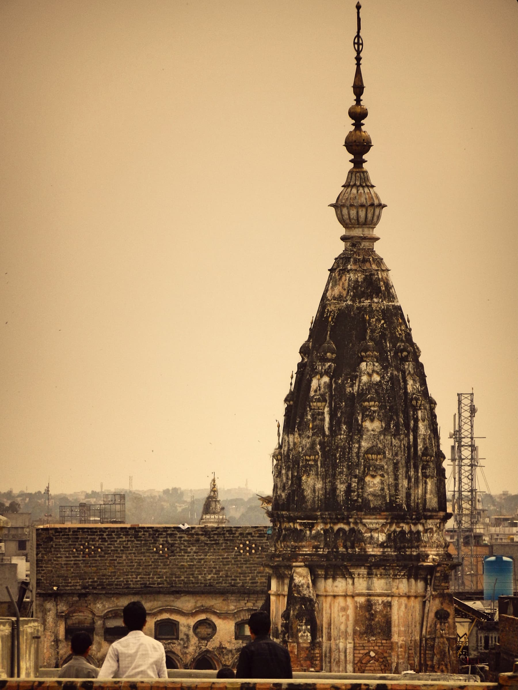 Mandir spire in Bhabra bazaar visible from Sujan Singh Haveli.—Muhammad Bin Naveed