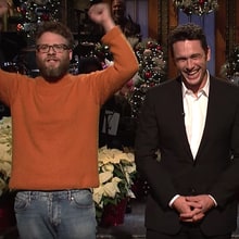 'SNL': Watch Seth Rogen, Jonah Hill Crash James Franco's Monologue
