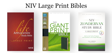 NIV Large Print Bibles