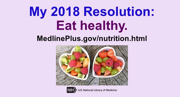 Eat healthy in 2018 with MedlinePlus!