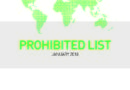 2018 WADA Prohibited List