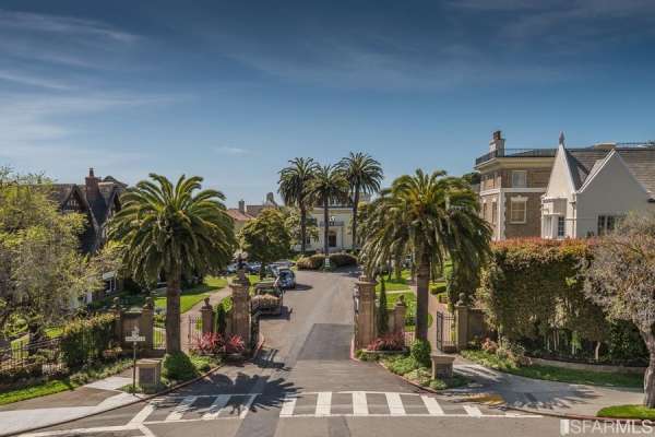 At the gate of the Presidio Terrace is this nicely preserved 1905 condo, asking just over $3M.