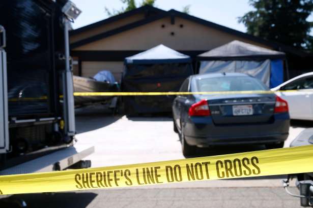 Crime scene tape remains in place in front of the home of Joseph DeAngelo as investigators continue to collect evidence in Citrus Heights, Calif. on Thursday, April 26, 2018. Authorities arrested DeAngelo Wednesday as the suspect who is believed to be the East Side Rapist and Golden State Killer who committed multiple crimes.