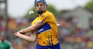Clare’s Shane O’Donnell: for a player who is so brilliant at securing possession, he is so frustrating in his reluctance to shoot. Photograph: Bryan Keane/Inpho
