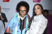Boots Riley and Tessa Thompson