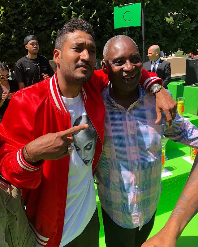 Virgil Abloh’s dad Nee and Don Crawley, cofounder of RSVP Gallery, were some of the hometown crew at the Chicago-born designer’s debut show for Louis Vuitton. (📸: @jdiderich ) #wwdmens #louisvuitton #virgilabloh