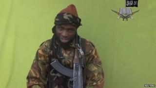 Boko Haram leader Abubakar Shekau appears in an undated video posted online 12 May 2014
