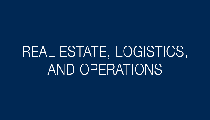 Real Estate, Logistics, and Operations Support.