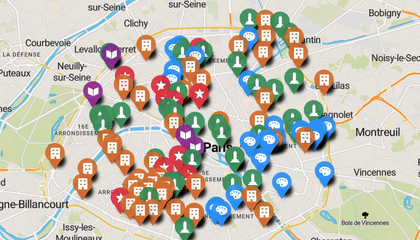 Interactive Map Renders Women's Cultural Contributions to French Capital Visible